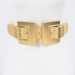 Two Buckle Plus Size Elastic Belt